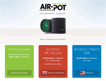 Tablet Screenshot of air-pot.com